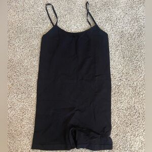 Free People Intimately Womens Seamless Romper Bodysuit Black Size XS/S